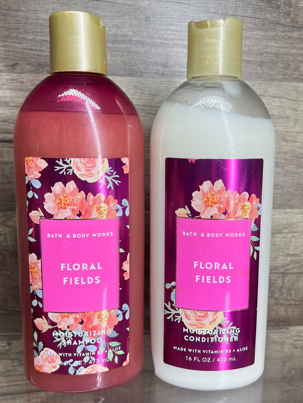 Bath & Body Works Floral Fields Moisturizing Shampoo & Conditioner set.